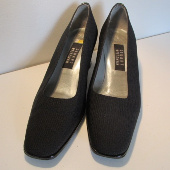 Stuart Weitzman Black Ballerina Pumps, Size 8.5C - Picture 2 of 8